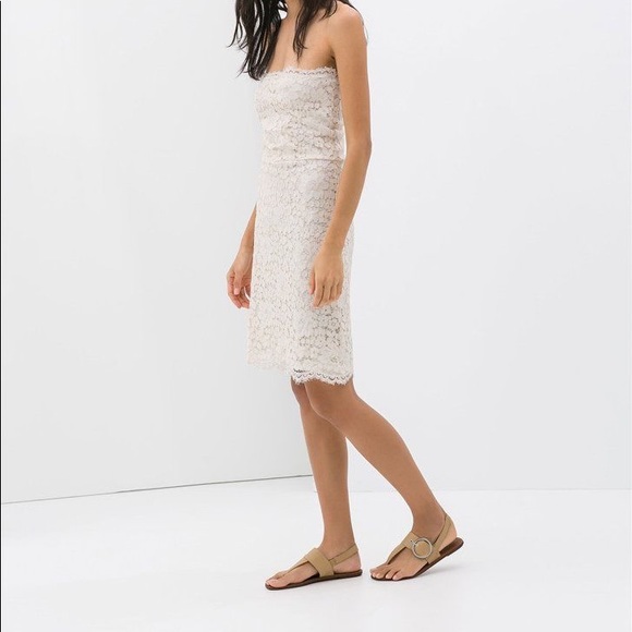 Zara lace strapless dress NWT - Picture 2 of 9